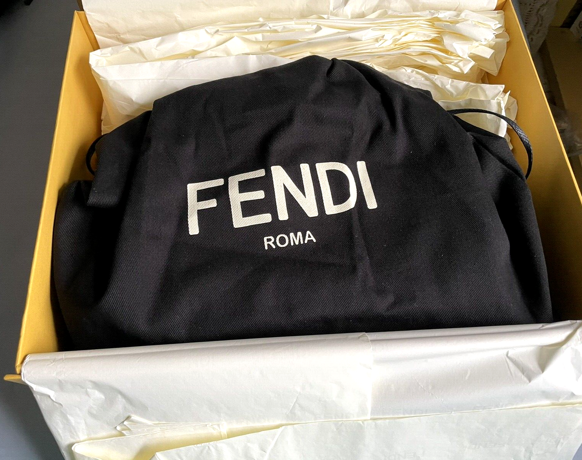 NEW FENDI FIRST BLACK NAPPA LEATHER HANDBAG 