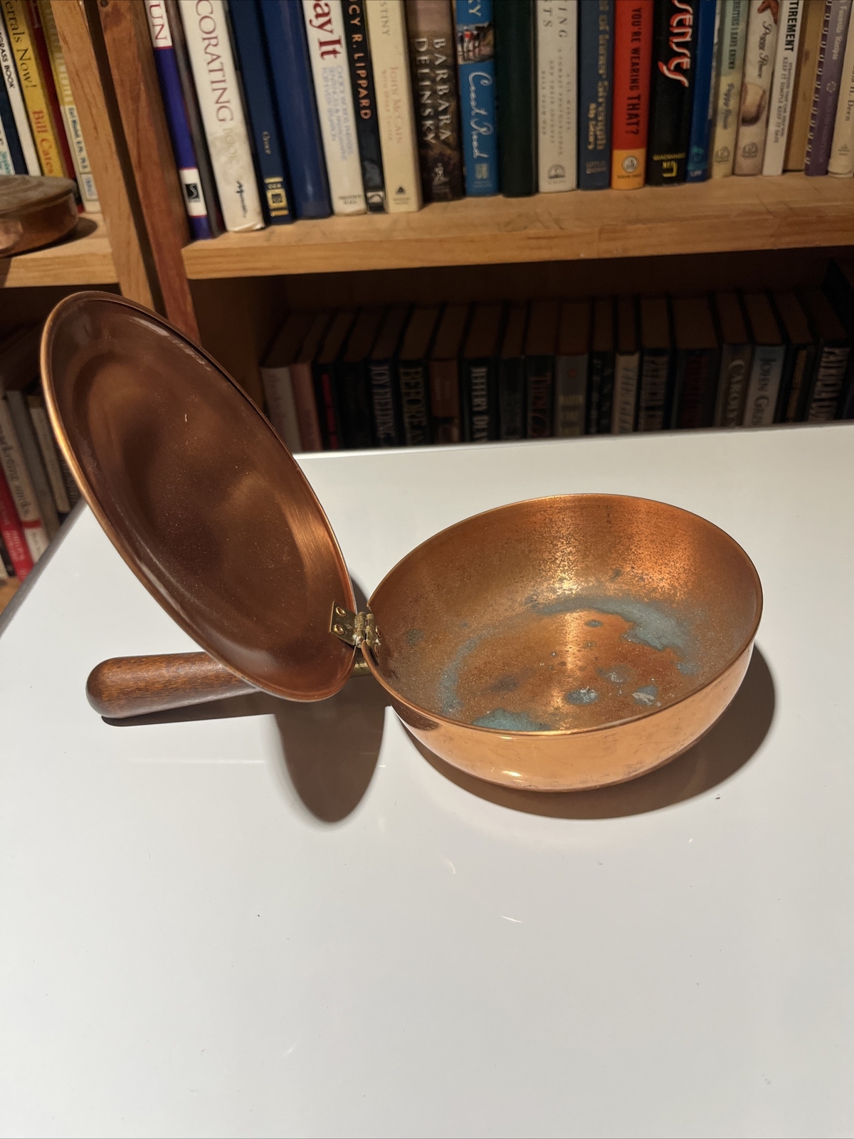 Vintage Wood Handle copper bed warmer eBay