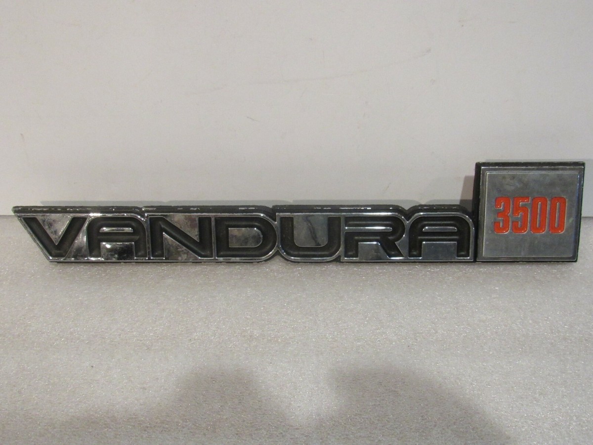 Chevy Vandura 3500 Emblem Metal Badge Vintage Ornament