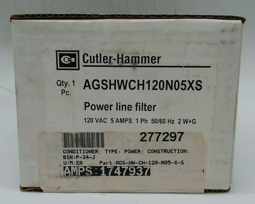 Cutler-Hammer AGSHWCH120N05XS Power Line Filter - Picture 2 of 5