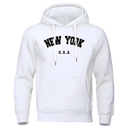Men's Casual Hooded Sweater with Stylish Print in Multiple Colors and Sizes for - Picture 15 of 71