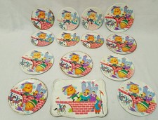 Vintage tin Humpty Dumpty Tea Set; 14 Pieces; Platter; 7 big 6 small plates