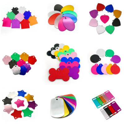 2 Stück Hundemarken Aus Aluminium - Personalisierte Adressanhänger Mit Gravur