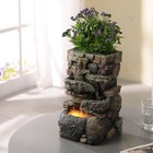 Indoor Small Tabletop Fountains Waterfalls Stone Rockery Fountain Home Decora.