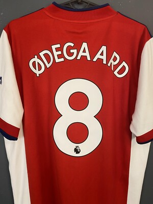 MENS FC ARSENAL 2021/2022 MARTIN ODEGAARD #8 SOCCER FOOTBALL SHIRT