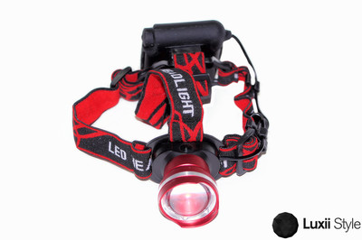 High Powered LED Swivel Headlamp Lamp Light 500 Lumens 1000ft Range CREE w Zoom