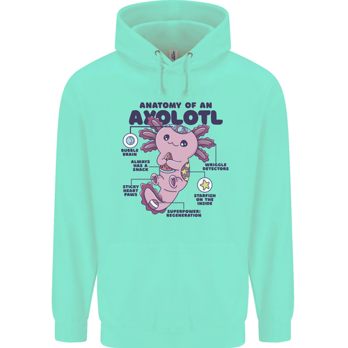 Axolotl Anatomy Childrens Kids Hoodie - Picture 16 of 55