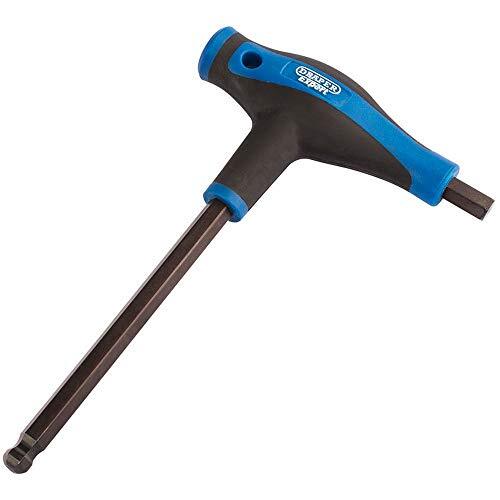 Draper Thex SG B Expert Soft Grip T Handle Hexagon and Ball End Key, blu, 10 mm