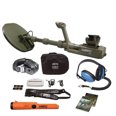 Garrett ATX Metal Detector Basic Package w/ 11''X13'' Mono Closed Coil and Pointer