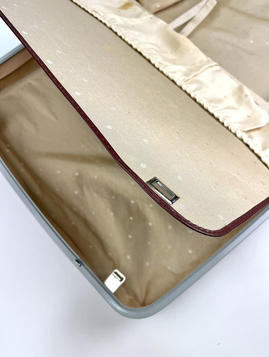 Vintage Samsonite Profile Burgundy Red Hard Shell Suitcase 17x23