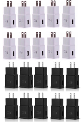 LOT ADAPTIVE FAST CHARGING WALL CHARGER ADAPTER FOR SAMSUNG S6/7 NOTE 4/5