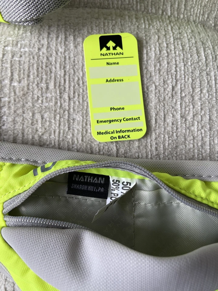 Paquete de corredores reflectantes Nathan Human Propulsion Laboratories amarillo neón EE. UU. Foto 4 de 4