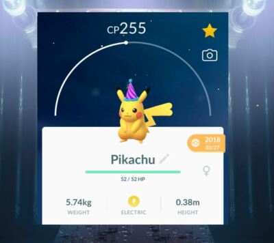 A little late but I got this shiny Pikachu during go fest even though I  didn't buy a ticket!! . . #pogo #pokemon #pokemongo…