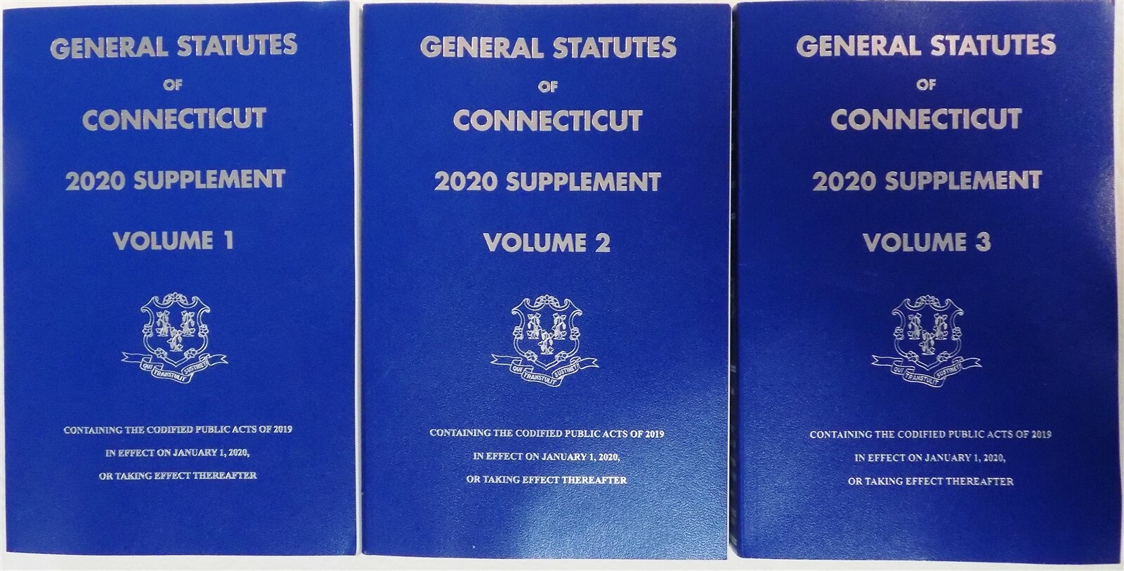 General Statutes of Connecticut 2020 Supplement Volume 1, 2 and 3 eBay