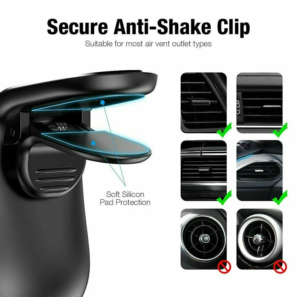  Universal Magnetic Car Mount Cell Phone Stand Holder For iPhone Samsung GPS - Image 4 of 4