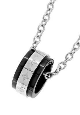 fe-fe phiten Ringe Diamantmuster Titanium Schwarz Herren Sports Necklace JAPAN