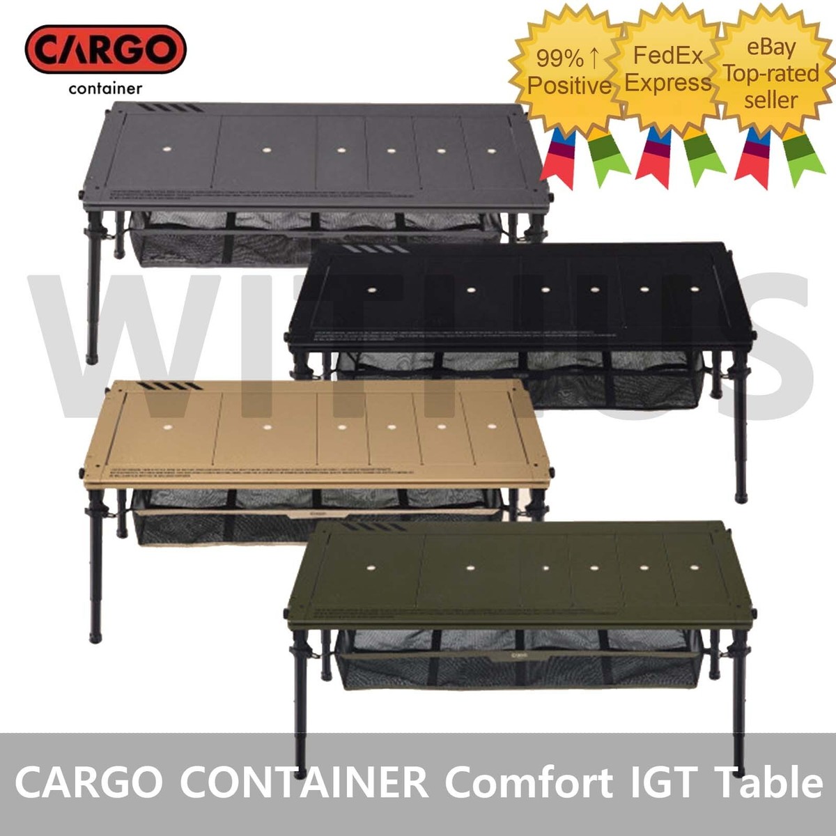 CRRGO CONTAINER COMFORT MODULE TABLE 未使用 CARGO CONTAINER Comfort IGT Camping Table + Table Carry Bag
