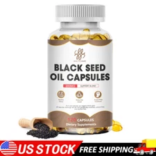800MG Black Seed Oil Capsules 120 Softgels For Immune, Digestive, Joint Health