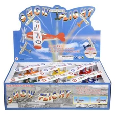 (Set of 12) 5.25'' Die Cast Biplanes Pull Back Propeller Classic Planes Toys