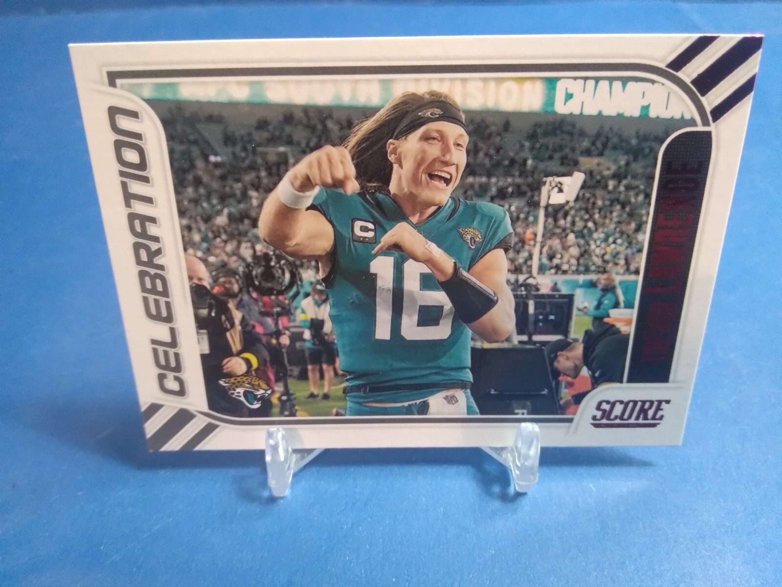 2023 Score Celebration Red Trevor Lawrence Jacksonville Jaguars #20
