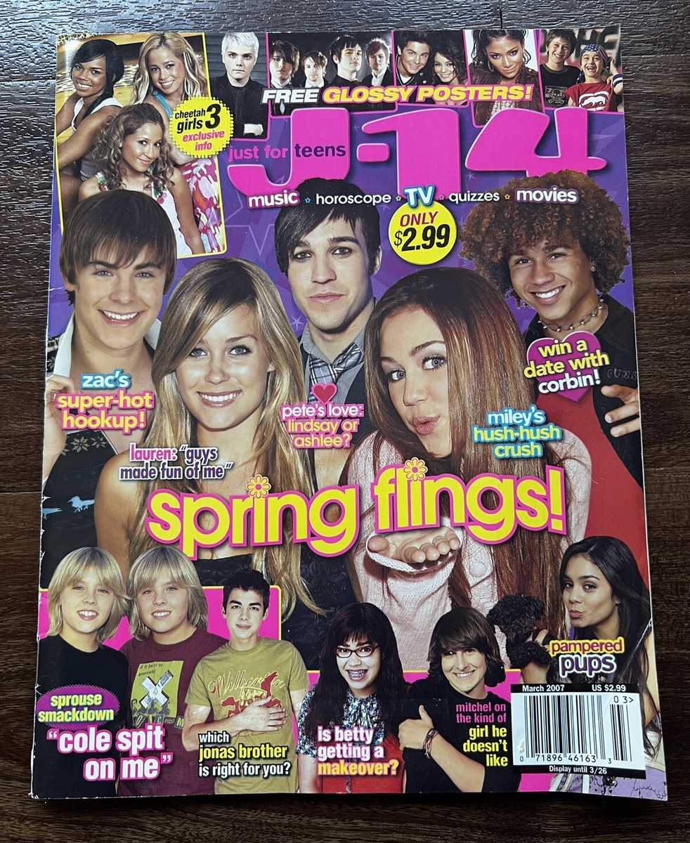 J-14 Magazine 2007 March Posters - Zac Lauren Pete Miley