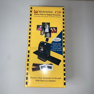 Wolverine F2D 35mm Film to Digital Converter Stand Alone No Software Needed
