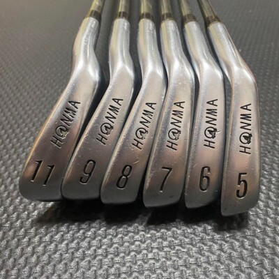 HONMA LB-606 CAVITY BACK Iron Set 6pcs 5-9,11 TITANIUM CARBON Flex