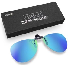 Polarized Clip-on Flip Up Mens Women  s Sunglasses UV Protect Glasses Aviator