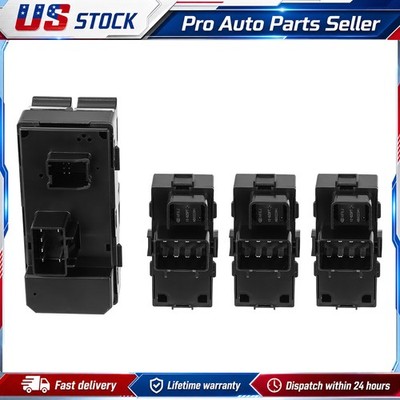 4x Master Electric Power Window Switch Control For 07-13 Chevy Silverado GMC