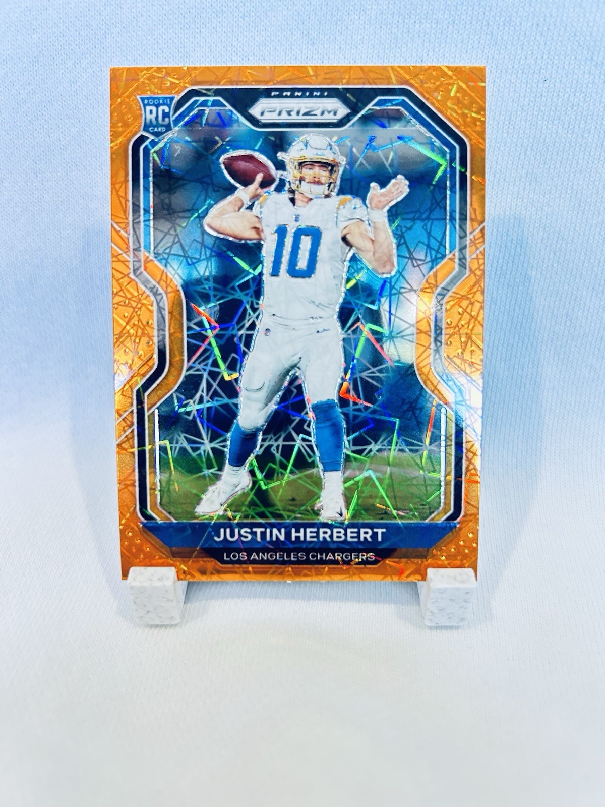 Panini Prizm 2020 Justin Herbert Chargers Rookie Lazer Prizm #325