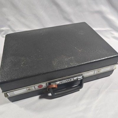 Samsonite Vintage Classic 100  Hard Shell Dark Gray Briefcase 18x12.75x5 - NICE!