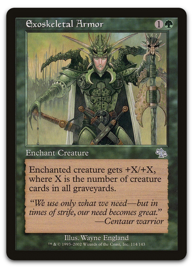 Exoskeletal Armor #114 (NM) Judgment JUD Magic MTG
