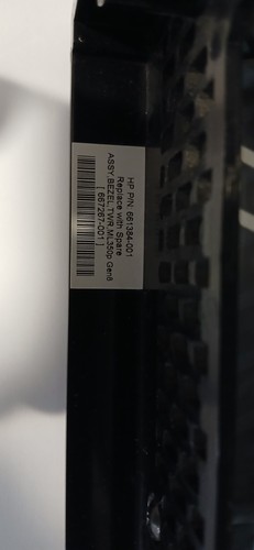 Bisel panel frontal HP Proliant ML350p Gen8 661384-001, 670831-001, con llaves - Imagen 3 de 5