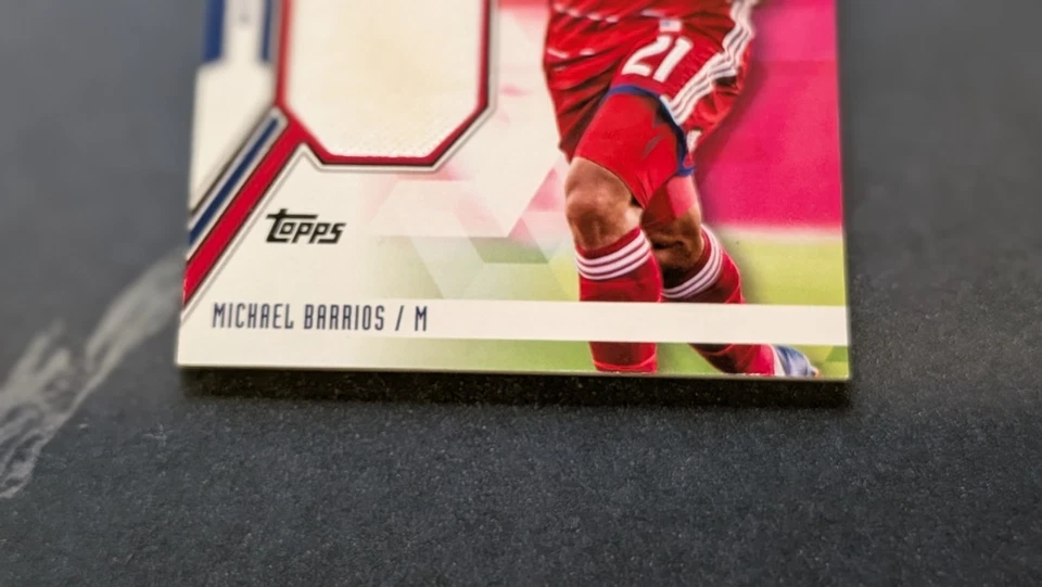 2017 Topps MLS Jumbo Relic #JR-MBA Michael Barrios FC Dallas /60 - Image 3 of 4