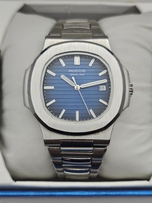 Rocos Stainless Steel Automatic Watch Blue Dial Datejust in Original Box