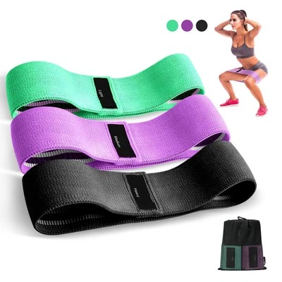 SURIGHT Elastici Fitness，Fasce Elastico Fitness in Tessuto con 3 Livelli di Resistenza，B