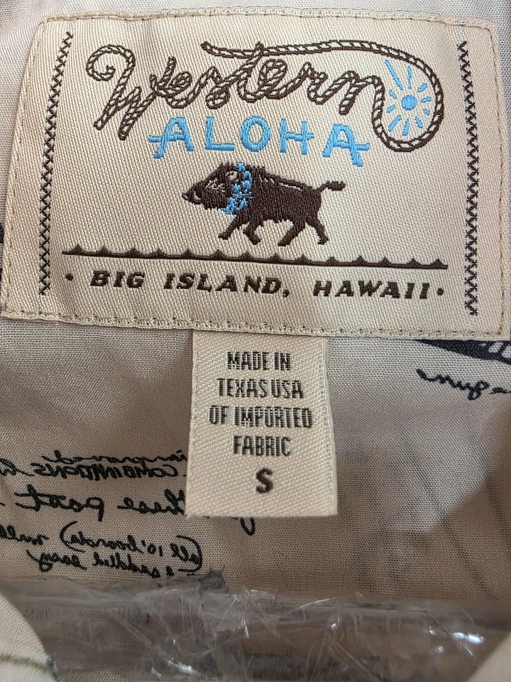 Camisa Western Aloha Para Hombres Pequeña Bronceada Tabla de Surf Estampado Perla Snap Vaquero Occidental Foto 2 de 4