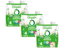 Orgain Organic Nutritional 16g Grass Fed Protein Shake Drink, Vanilla Bean 11oz,