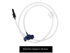 Nordson EFD 7012338 Syringe Adapter, 30/55/70cc, Blue, 3 Ft. Hose, 1/Pkg,