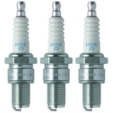 NGK Spark Plug 3130 3-PACK ; BR8EG 14mm Copper Core Nickel, Flat Seat, HR 8
