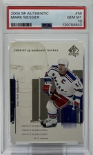 Mark Messier PSA 10 - 2004 SP Authentic Portrait- Rangers, Oilers, 6 Cups, HOF