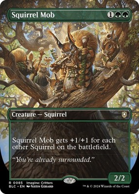 Squirrel Mob (Borderless) #85 *Foil* (NM) BLC MTG