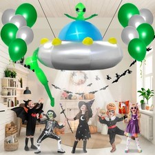 UFO Alien Inflatable Hanging In/Outdoors Decoration, Kid's Church/School Party