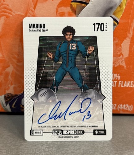 Bo Jackson Battle Arena Alpha Update #MBFA-3 Marino METALLIC Auto SSP Dan Marino