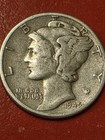 1945-P  Mercury SILVER Dime  in SOLID GOOD COND.  IMPORTANT YEAR In Our  History — photo 6