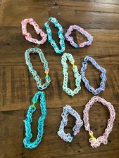 Lot of 9 Adult/Children's Rubber Band Bracelets made by zion