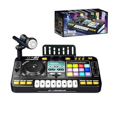Kids DJ Mixer Portable USB Charging Kids Keyboard Table With Lights DJ Practical