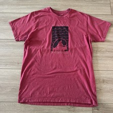 Camiseta Patagonia Para Hombres XL Roja Mangas Cortas "Save the Waves Camiseta Todos los Días al Aire Libre