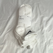 Nike Everyday Dri-FIT Low Cut Ankle Socks White 3 Pairs Men's Size 8-12