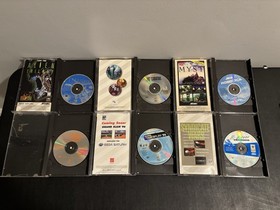 Sega Saturn Console Lot Of 17 Games (11 In Cases), Controller & Hookups Tested